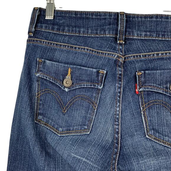 Levis 529 Curvy Boot Cut Jeans Dark Wash Blue Women's 8 - Picture 7 of 9